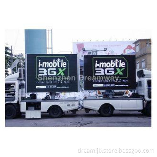 Epistar P16 RGB Truck Mobile LED Display MBI5024 IC With 75